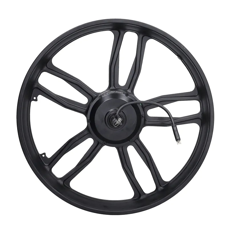 Achterwiel + motor - Fatbike - 48V- 250W - met zwarte stekker - V8 / V20 - 20 inch