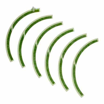 Vespa Velg Stickers - Sprint / Primavera / Elettrica - Groen / Geel / Blauw / Zwart - Achterwiel