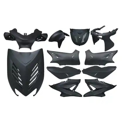 Kappenset - 11-Delig - Yamaha Aerox / MBK Nitro - Tot 2013 - Mat Zwart