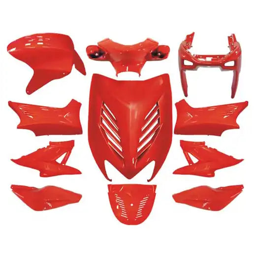 Kappenset - 11-Delig - Yamaha Aerox / MBK Nitro - Tot 2013 - Rood