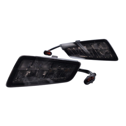 Power1 - Juego de intermitentes delantero y trasero - Vespa GTS 125 ~ 300 - Euro5 desde año de fabricación 2023 - Cristal ahumado oscuro