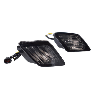 Power1 - Juego de intermitentes delantero y trasero - Vespa GTS 125 ~ 300 - Euro5 desde año de fabricación 2023 - Cristal ahumado oscuro