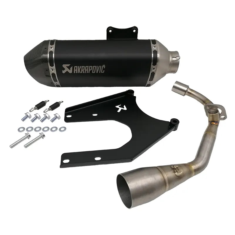 Akrapovič S-VE125R2-HZBL Black Edition Uitlaat met Carbon Eindkap - Vespa Sprint / Primavera / LX / S - 125cc &amp; 150cc iGet Euro4 Modellen