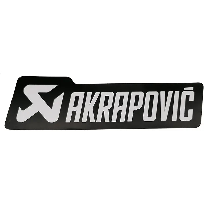 Akrapovič Sticker - Zwart / Zilver - Hittebestendig