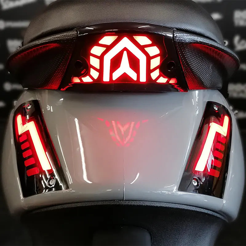Alpha PYTHON - LED Tube Rear Light - Piaggio ZIP 4T - Moving