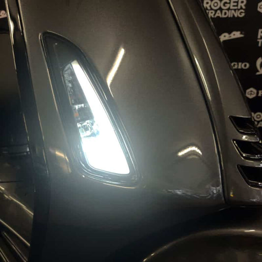 Aplus Knipperlichtset Led Tube rode/witte streep