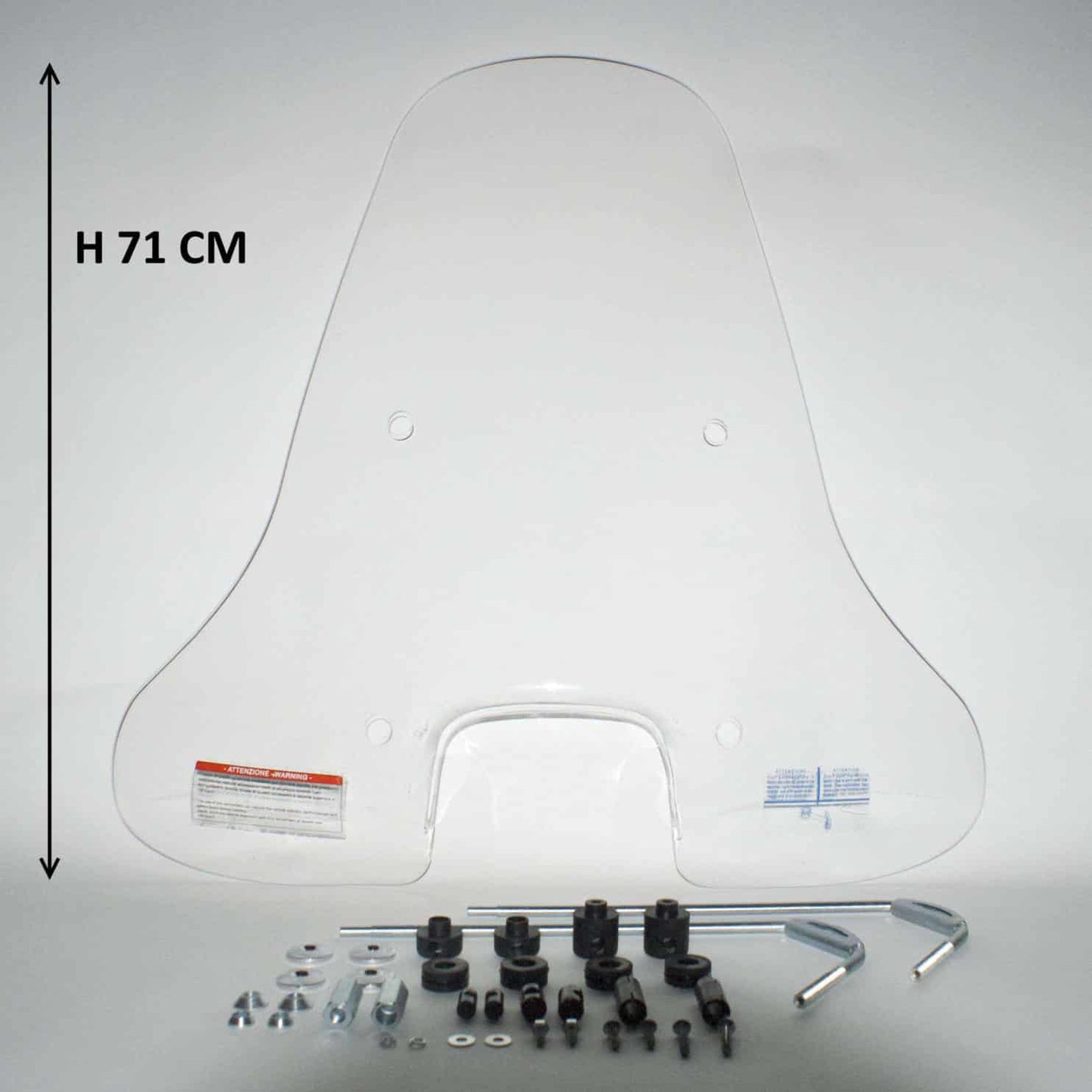 Hoog Transparant Windscherm voor de Vespa S
