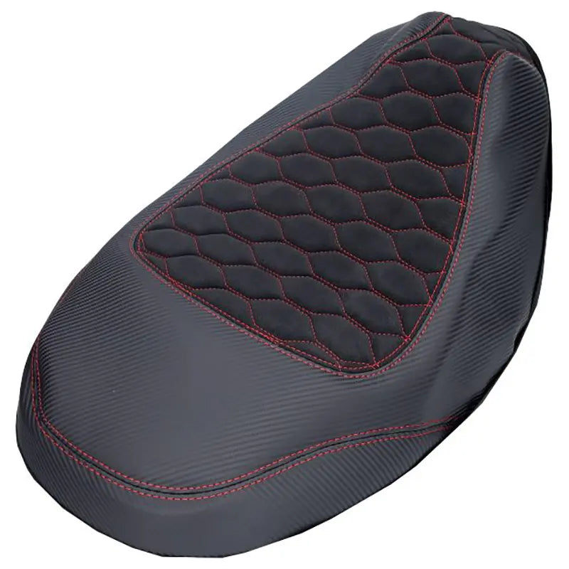 Buddyseat Cover - Piaggio Zip - Alcantara / Carbon - Audi Pattern - Various Colors