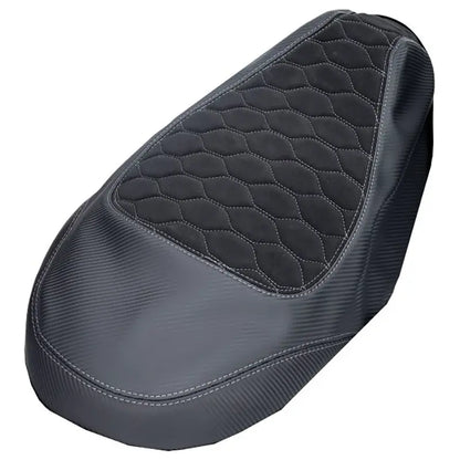Buddyseat Cover - Piaggio Zip - Alcantara / Carbon - Audi Pattern - Various Colors