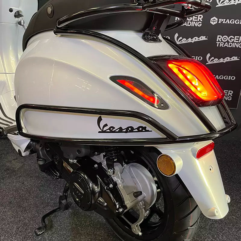 3D Vespa 4-delige Stickerset / Vespa Sprint - Zwart