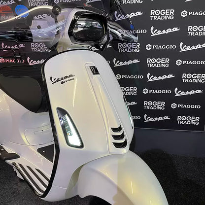 3D Vespa 4-delige Stickerset / Vespa Sprint - Zwart