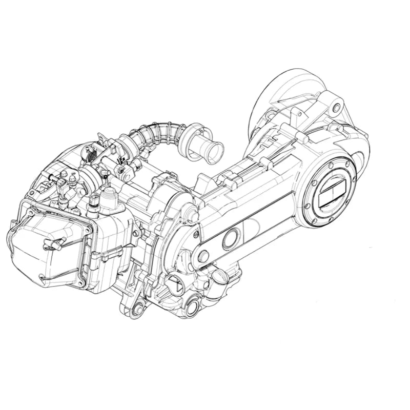 Compleet Motorblok - Sprint / Primavera - 3V iGet - Euro5 - 12"carter - 1U0006045