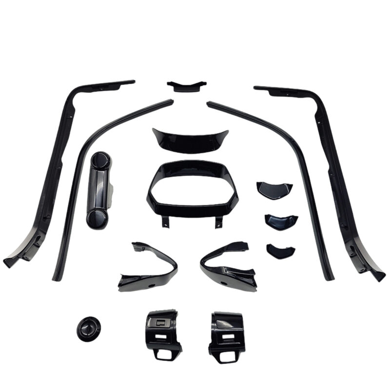 Complete Stylingkit / Sierlijstset - Vespa Sprint - Mat/Glans Zwart - Modellen vanaf bouwjaar 2018