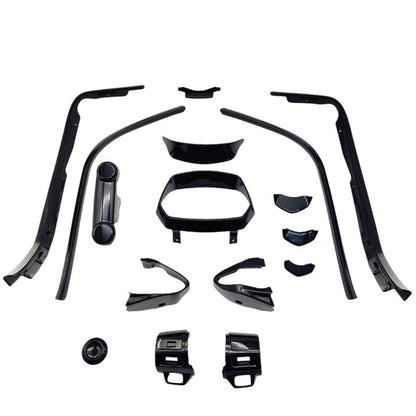 Complete Stylingkit / Sierlijstset - Vespa Sprint - Mat/Glans Zwart - Modellen vanaf bouwjaar 2018