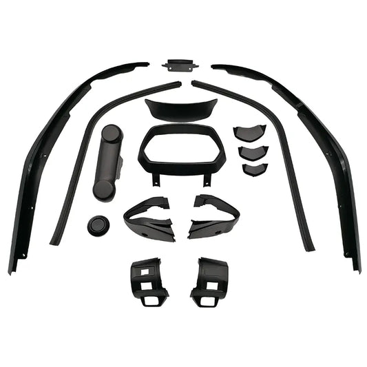 Complete Stylingkit / Sierlijstset - Vespa Sprint - Mat/Glans Zwart - Modellen vanaf bouwjaar 2018