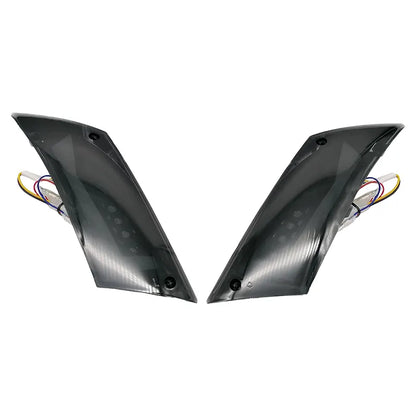 Knipperlichten Achterzijde - LED Tube Rode Streep - Smoke Glas - Piaggo Zip