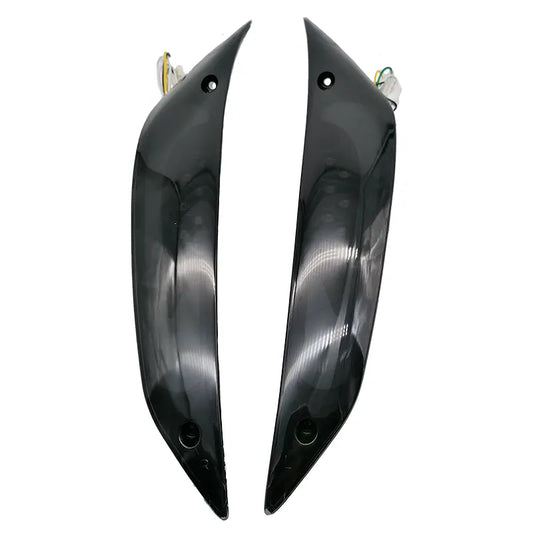 Knipperlichten Voorzijde - LED Tube Witte Streep - Smoke Glas - Piaggo Zip