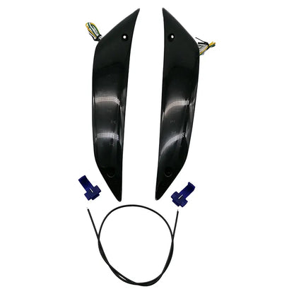 LED Front Turn Signals - Smoke Audi Look - Piaggo Zip