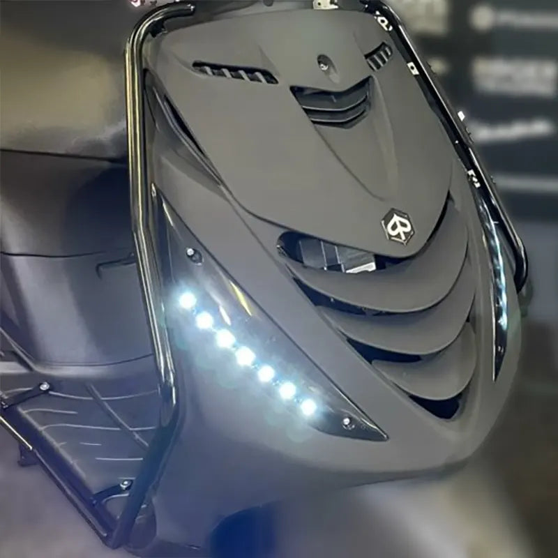 LED Front Turn Signals - Smoke Audi Look - Piaggo Zip