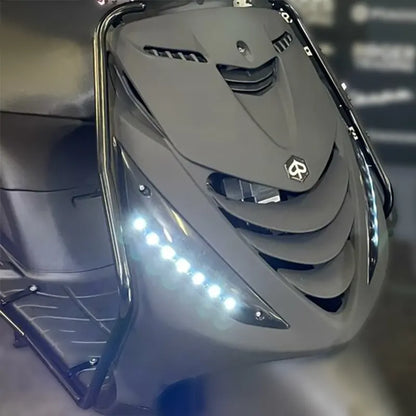 LED Front Turn Signals - Smoke Audi Look - Piaggo Zip