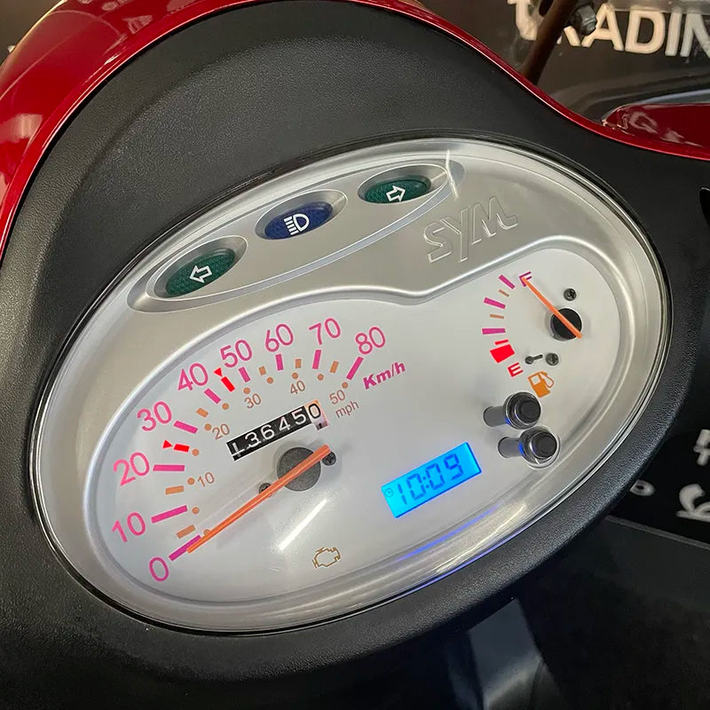 Sym Fiddle II - Snor - Euro4 - 2019 - Bordeaux Rood