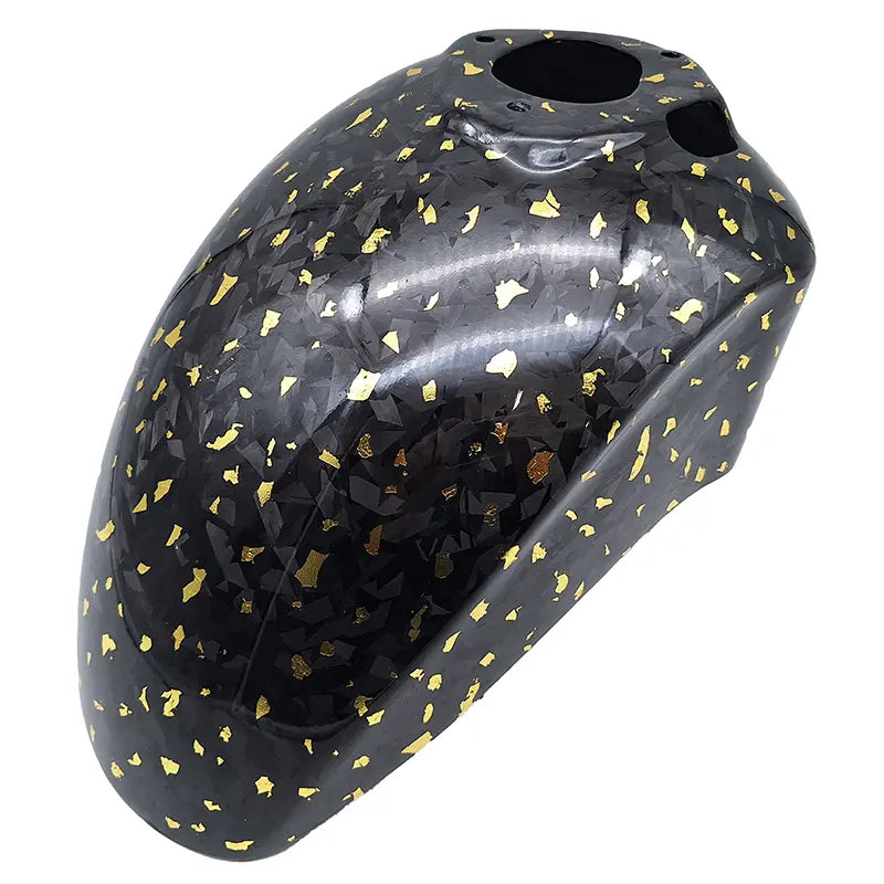 Carbon / Forged Carbon / Forged Carbon Gold - Voorspatbord - Vespa Sprint / Primavera