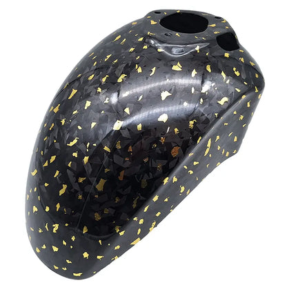 Carbon / Forged Carbon / Forged Carbon Gold - Voorspatbord - Vespa Sprint / Primavera