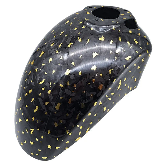 Carbon / Forged Carbon / Forged Carbon Gold - Voorspatbord - Vespa Sprint / Primavera