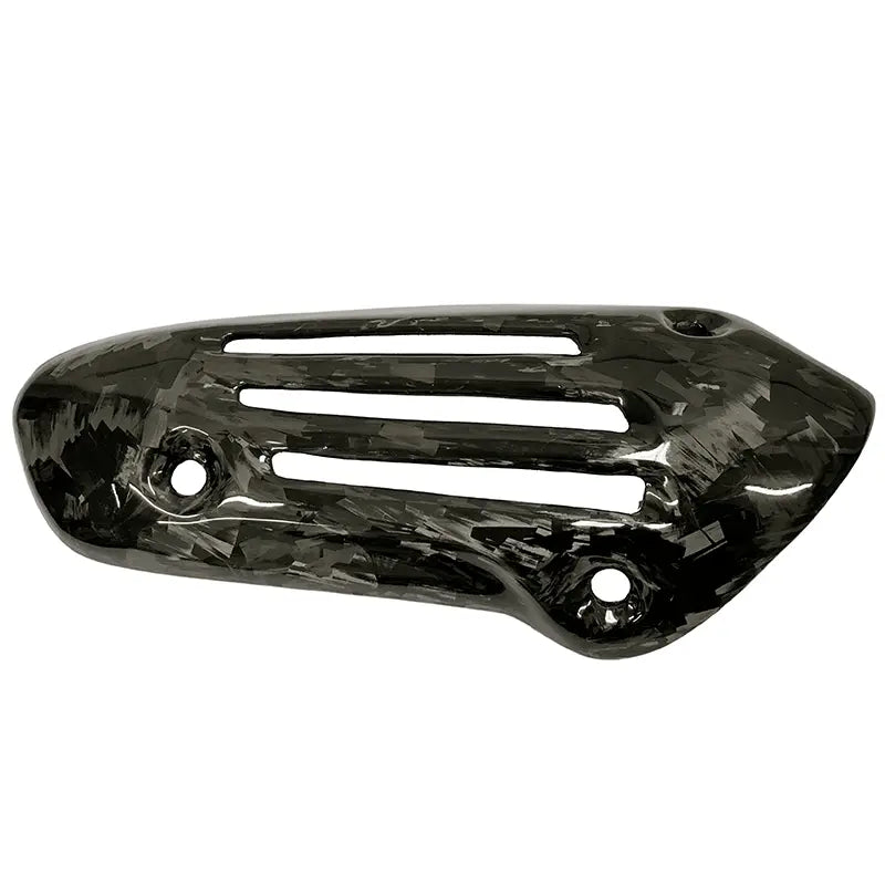 Carbon / Geschmiedetes Carbon / Geschmiedetes Carbon Gold - Hitzeschutzauspuff für Vespa 4T 3V iGet Modelle