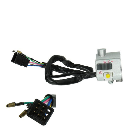 Commutatore manubrio Sym Mio - Destro completo - Argento - 35150-a8b-000