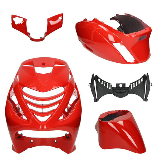 Kit de carénage – Piaggio Zip – 5 pièces - avec nez SP – Rouge écarlate