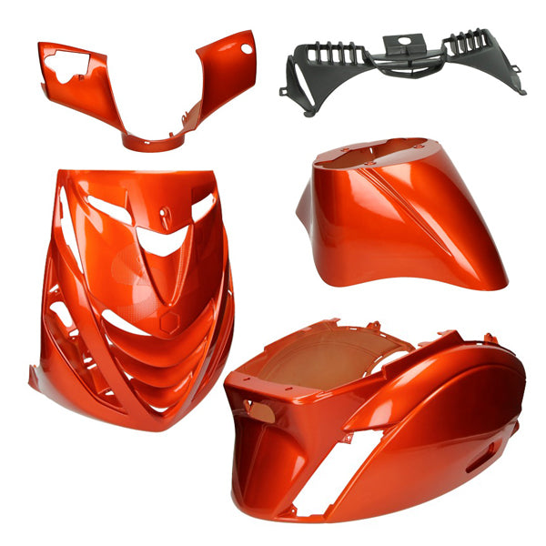 Kappenset – Piaggio Zip – 5-delig - met SP neus – Amber Glans