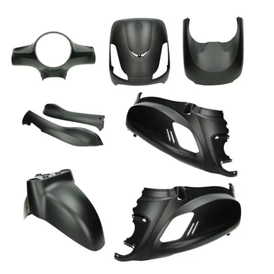 Kappenset - Sym Fiddle 2 - 8-delig - Mat Zwart