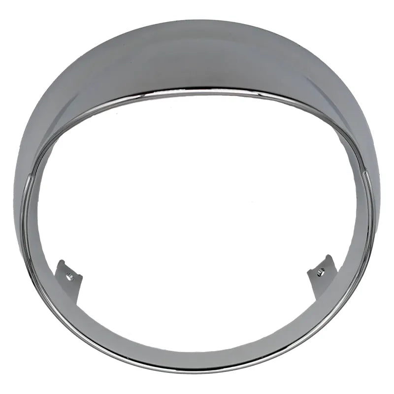 Koplamp Rand met Luifel - Vespa Primavera / Elettrica - Chroom / Mat- / Glans-zwart