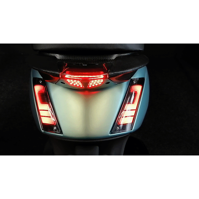 LED Knipperlichten Achterkant - Sport-1 - Smoke Glas - Piaggo Zip