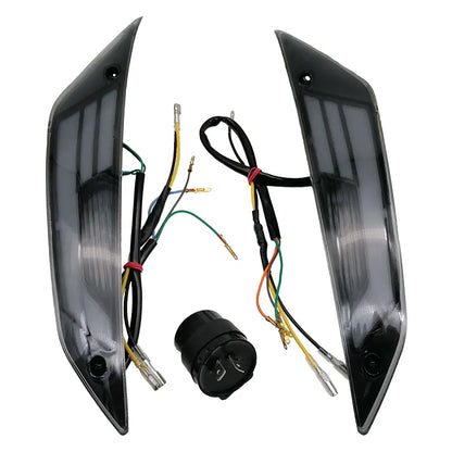 LED Knipperlichten Voorkant - Sport-1 - Smoke Glas - Piaggo Zip