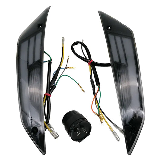 LED Knipperlichten Voorkant - Sport-1 - Smoke Glas - Piaggo Zip