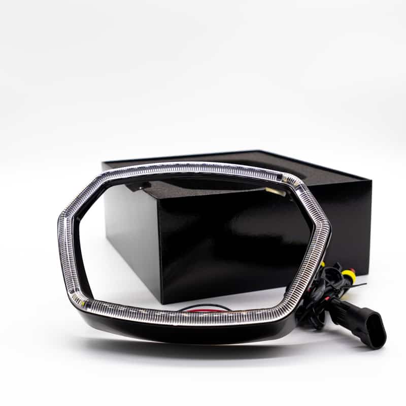 LED Koplamprand Vespa Sprint - Mat / Glans Zwart - Chroom - Carbon