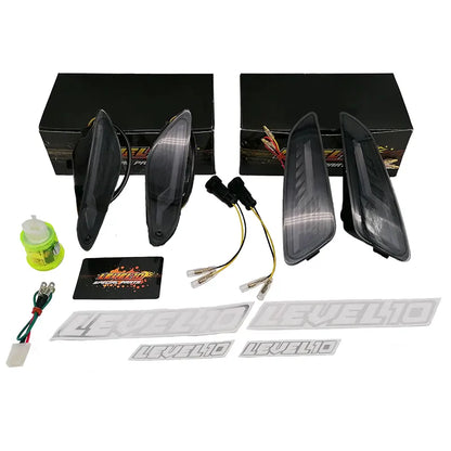 Level 10 - LED Turn Signal Set - Front and Rear - Flow Version - Audi Ascending - Lightning Bolt