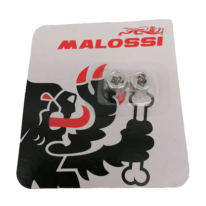 Malossi Ventieldopjes - MHR - Wit met Zwart Logo - 4213415.W0