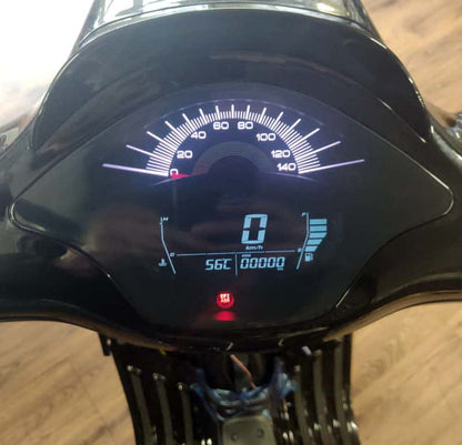 SIP Kilometer / Toerenteller Multifunctioneel voor Vespa Sprint / Primavera - Zwart