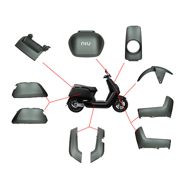Verkleidungssatz - 11-teilig - Yamaha Aerox / MBK Nitro - Bis 2013 - Rot
