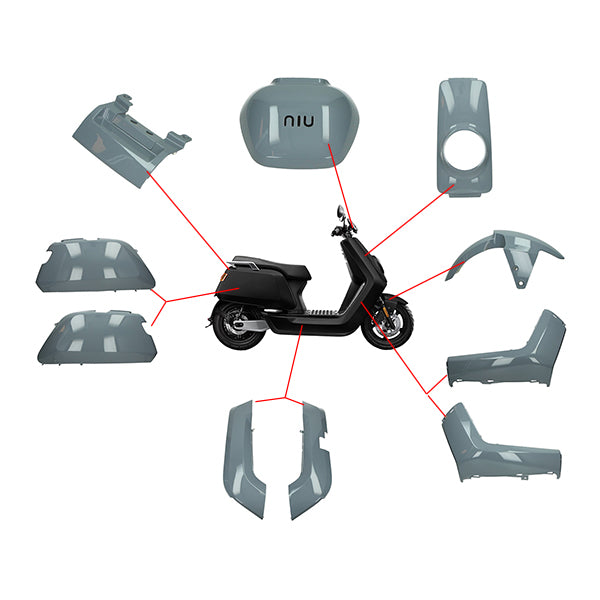 Fairing Kit - 11-Piece - Yamaha Aerox / MBK Nitro - Up to 2013 - Red