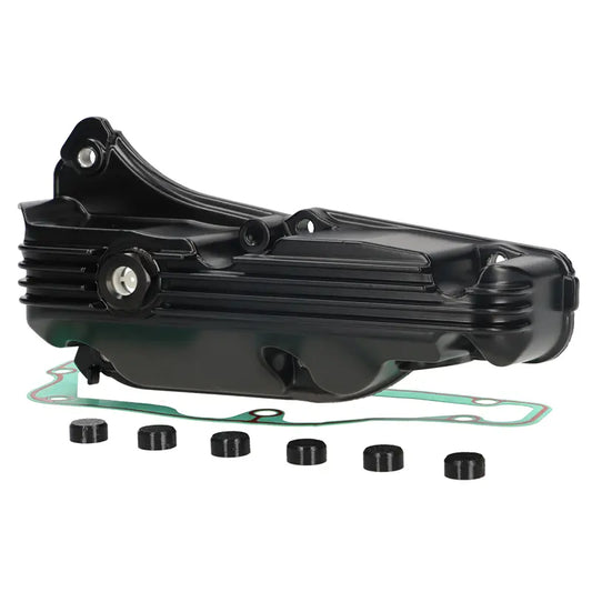 Oil Pan with Sight Glass - Vespa GTS / GTV - Piaggio MP3 / Beverly - Matte or Gloss Black