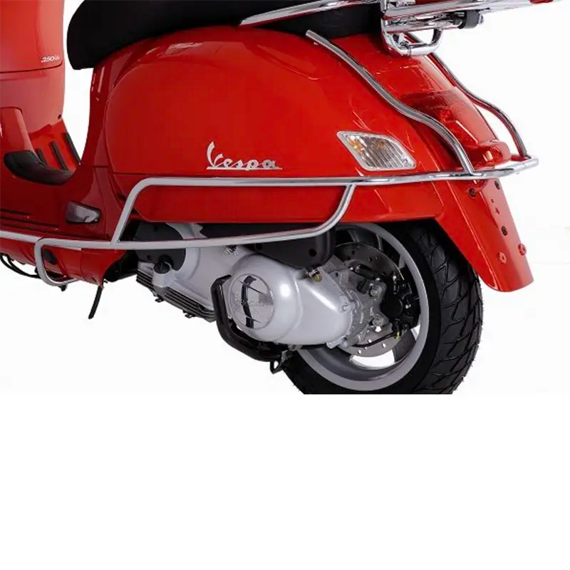 Originele Valbeugel Achterzijde - Vespa GTS / GTV - Modellen tot Bouwjaar 2022 - Chroom / Zijdeglans Zwart - 602960M / 1B000703