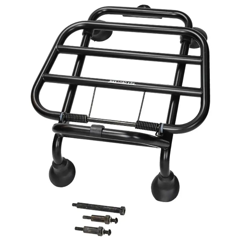Original Vespa Luggage Rack Front - GTS 125 ~ 300 - Euro4 / Euro5 models - Chrome / Gloss Black - 1B003754 / 1B007202