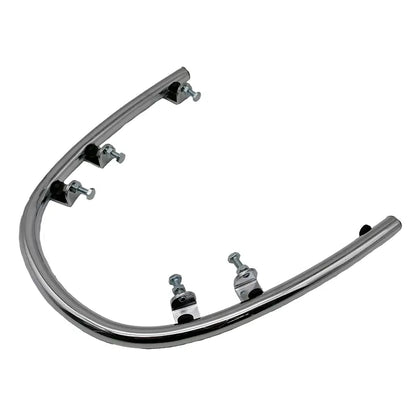 Originele Vespa Spatbord Valbeugel - Vespa GTS 125 ~ 300cc - Euro5 - Chroom / Zwart - 1B010164 / 1B010550