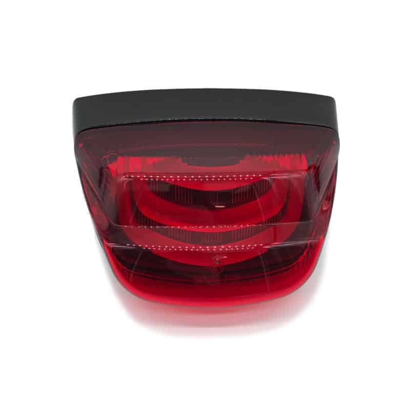 Power1 - LED Tube Achterlicht - Glans Zwarte Rand - Smoke Glas - Vespa LX / LXV / S - 15VE655