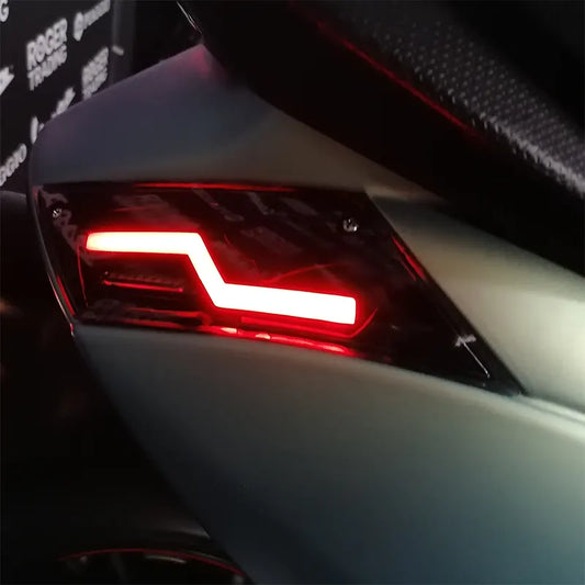 Power1 / EVO-1 - Bliksem LED Knipperlichten Achter - Smoke - Piaggio Zip