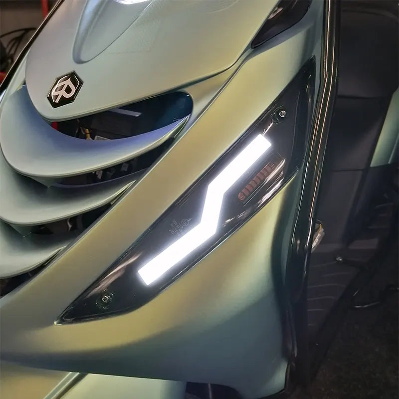 Power1 / EVO-1 - Bliksem LED Knipperlichten Voorkant - Smoke - Piaggio Zip